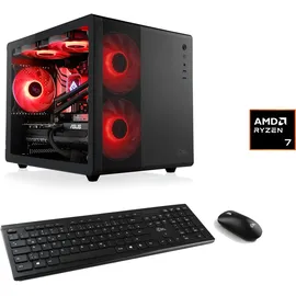 CSL Cube V24231 Desktop-PC AMD Ryzen 7 9700X 4,5 GHz 64 GB RAM 1 TB SSD GeForce RTX 4060 Windows 11 Home