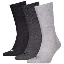 Puma 3P Cushioned Next Crew Socks Grau Gr 39/42