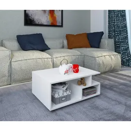 VCM Couchtisch Sulas Weiß , Maße ca. H. 40 x 50 cm -