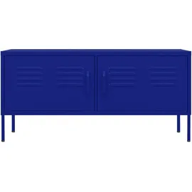 vidaXL TV-Schrank Marineblau 105x35x50 cm Stahl