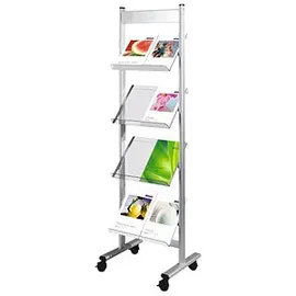 Kerkmann Prospektregal Ecoline silber DIN A4 8 Fächer, 1 St.