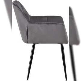 CLP 4er Set Esszimmerstühle Emia grau