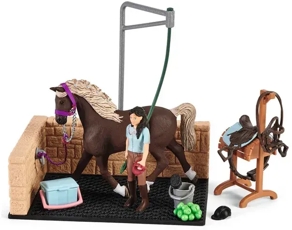 Schleich 42438 - Horse Club - Waschplatz mit Horse Club Emily & Luna