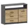 matkam Bodo Kommode 75 x 98 x 35 cm Anthrazit/Wotan Eiche