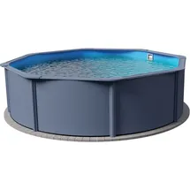Planet Pool Stahlwandpool Rund Classic 360 x 120 cm anthrazit