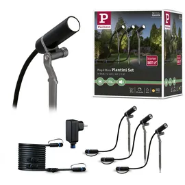 Paulmann Plug & Shine Plantini Basisset Outdoor schwenkbar drei Spots
