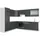 Vicco Winkelküche Fame-Line L-Form 227 x 287 cm Anthrazit/Weiß