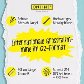 Online Schreibgeräte Kugelschreibermine M 6 St. Schwarz/Blau