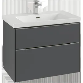 Villeroy & Boch Subway 3.0 Waschbeckenunterschrank, 2 Auszüge, 772x576x478mm, C57401AF, Farbe: Front/Korpus: Soft Green,