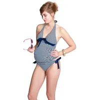 Petit Amour Umstandstankini ANNIE | Dunkelblau,Weiß - XL