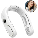Nackenventilator mit Halbleiter Kühlung, tragbare Klimaanlage USB-C 4000mAh, leiser Halsventilator ohne Rotorblätter, 5 Stufen