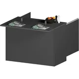kochstation Unterschrank Kücheninsel KS-Sole 125 x 0 x 0 cm Grau