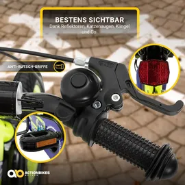 ACTIONBIKES MOTORS Turbo 12 Zoll RH 30 cm gelb/blau