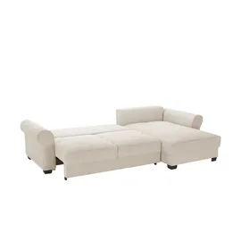 Uno Eckcouch Cord 2-Sitzer Creme