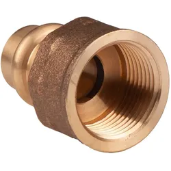 Kupfer Pressfitting Übergang aus Rotguss 15 mm - 3/4