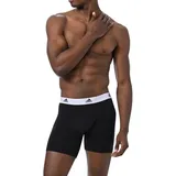 Herren Boxer Brief 3PK Active Flex Cotton Retroshorts 006 Black XL 3er Pack