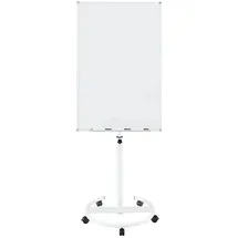 Costway Flipchart Ständer Mobiles Whiteboard 100 x 65 cm Weiß