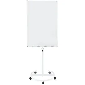 Costway Flipchart Ständer Mobiles Whiteboard 100 x 65 cm Weiß