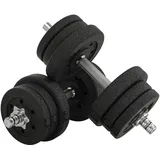 Beyamis 25 Kg Verstellbare Kurzhanteln, Kurzhanteln Für Heim-, Büro- Und Fitnessstudio, Krafttraining, Schwarz
