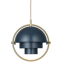 GUBI Multi-Lite Pendelleuchte messing/dunkelblau - ø22,5 cm