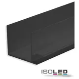 ISOLED LED Trockenbauprofil Schattenfuge 8, schwarz eloxiert RAL 9005 200cm