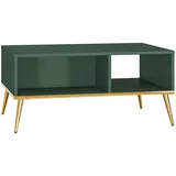 Feldmann-Wohnen Couchtisch, Grün, Holz, Rechteckig,Rechteckig, 90x42x60 cm, Wohnzimmer, Wohnzimmertische, Couchtische