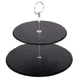 APS Etagere schwarz, silber 24,0 cm