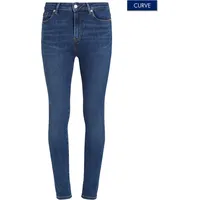 Tommy Hilfiger Curve Skinny-fit-Jeans »CRV HARLEM U SKINNY HW«, Große Größen in Stoned Washed Optik