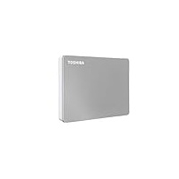 Toshiba Canvio Flex HDTX120XSCAA Externe Festplatte, USB-C, USB 3.0, für PC, Mac und Tablet, 2 TB, silberfarben