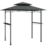 vidaXL Grillpavillon 2,4 x 1,5 m Anthrazit
