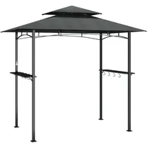 vidaXL Grillpavillon 2,4 x 1,5 m Anthrazit