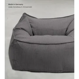 mokebo Sitzsack Sessel aus Cord Der Lümmel XXL Sitzsack, Cord Sessel oder Sitz Sessel in Anthrazit