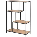 Actona Bücherregal 77 x 35 x 114 cm Schwarz/Wildeiche