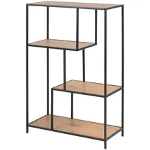 Actona Bücherregal 77 x 35 x 114 cm Schwarz/Wildeiche