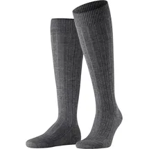 Falke 15410-3070-45-46 Socke Männlich Kniestrümpfe Merinowolle, für Herren 3070 GRAU MEL., 45-46