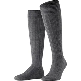 Falke 15410-3070-45-46 Socke Männlich Kniestrümpfe Merinowolle, für Herren 3070 GRAU MEL., 45-46