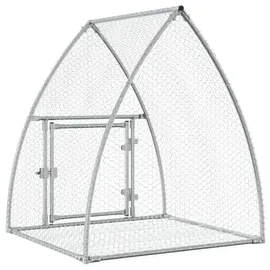vidaXL Freigehege 100 x 105 x 120 cm silber