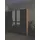 Priess Wäscheschrank Barcelona 185 x 193 x 54 cm Schwarz