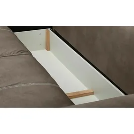 Uno Schlafsofa Mikrofaser 2-Sitzer Braun