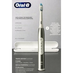 Braun Elektrische Zahnbürste Oral-B Pulsonic Slim Luxe 4500 elektr. Zahnbürste weiß + Reiseetui