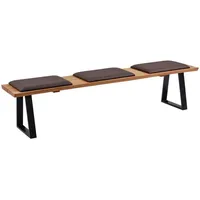 58 aufm Kessel 58aufmkessel Sitzbank, Wildeiche, Braun, Holz, 200x46x43
