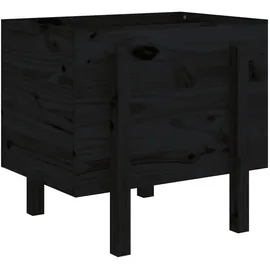 furnicato Hochbeet Pflanzkübel 62 x 50 x 57 cm Schwarz