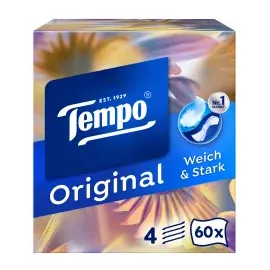 Tempo Taschentücherbox Original 4-lagig 60 Tücher