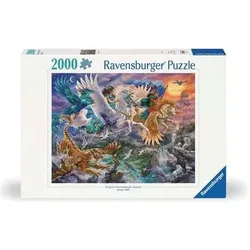 RAVENSBURGER 12000806 Puzzle 2000 Teile Auf dem Pegasus durch die Lüfte