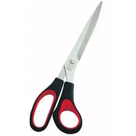 Wedo Schere 97610 25,5cm Edelstahl Softgriff schwarz/rot