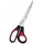 Wedo Schere 97610 25,5cm Edelstahl Softgriff schwarz/rot