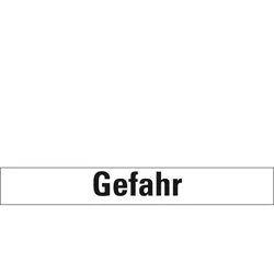 Aufkleber I Signalwort Gefahr, Folie, selbstklebend, 148x20mm, 5/Bogen, GHS-Verordnung