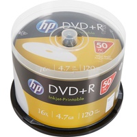 HP DVD+R 4.7GB 16x Inkjet 50er Cakebox