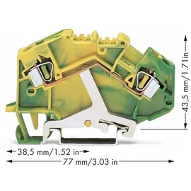 WAGO GmbH& Co. KG Schutzleiterklemme 0,08-4mmq gn/gelb 781-607