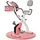 Homcom Heimtrainer mit LCD Display rosa